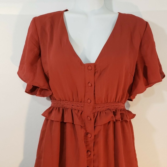 Women's Miami by Francesca's Dress Vintage Look Bu - Picture 7 of 8